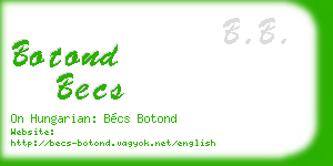 botond becs business card