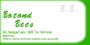 botond becs business card